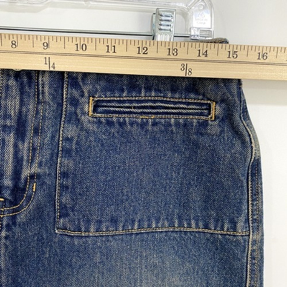 Gap Denim Women's‎ Mini Skirt Size 4 Blue Festival Streetwear Y2k - Picture 2 of 9